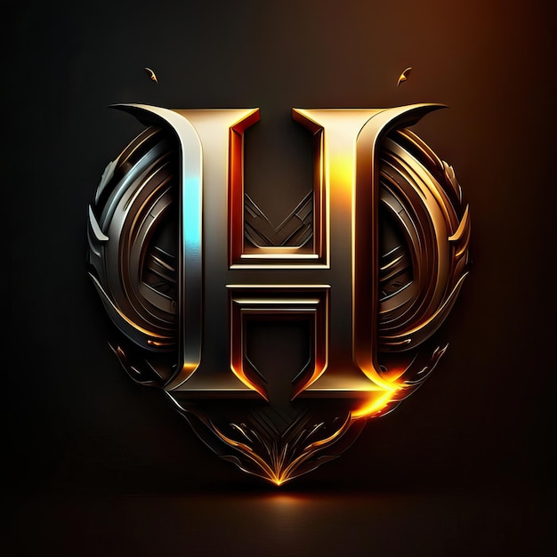 Luxury letter H logo