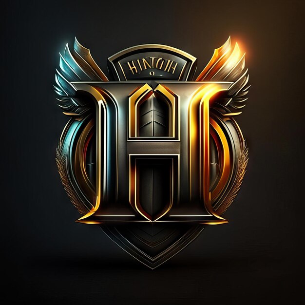 Photo luxury letter h logo