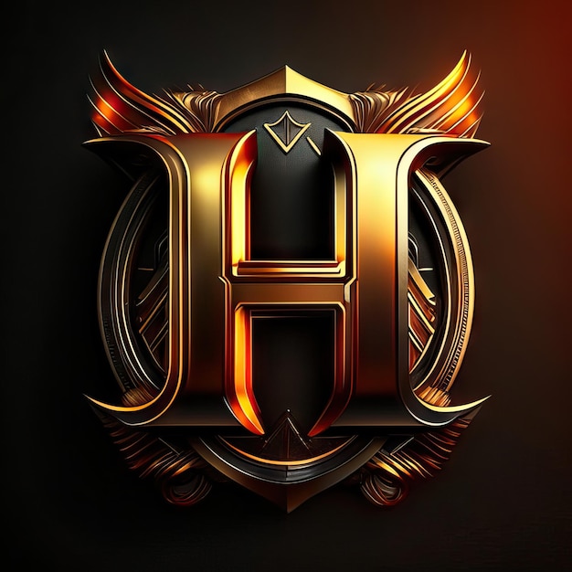 Luxury letter H logo