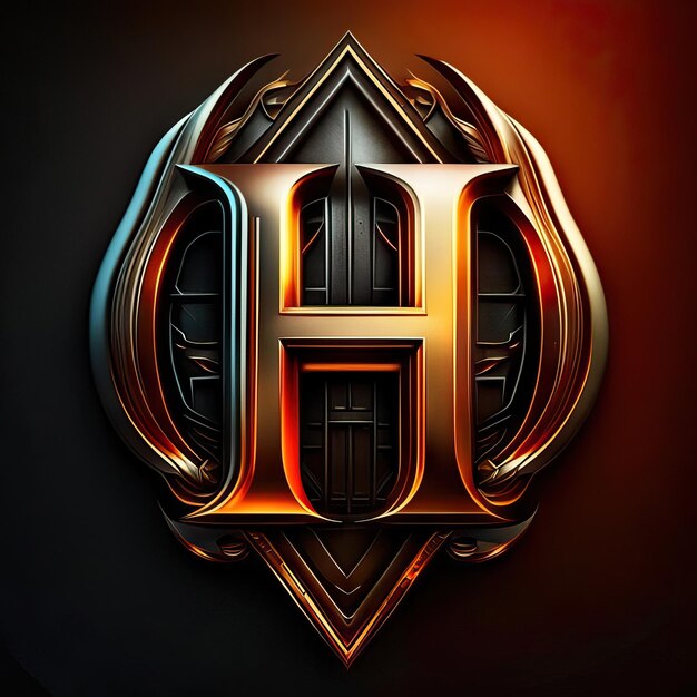 Photo luxury letter h logo