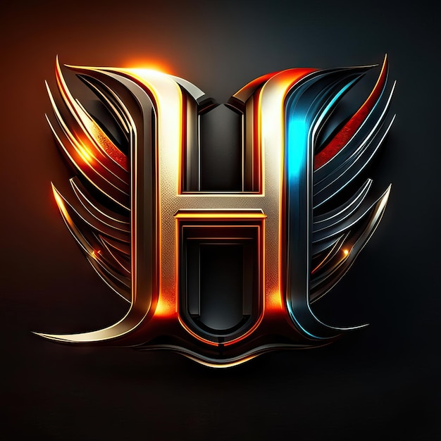 Photo luxury letter h logo