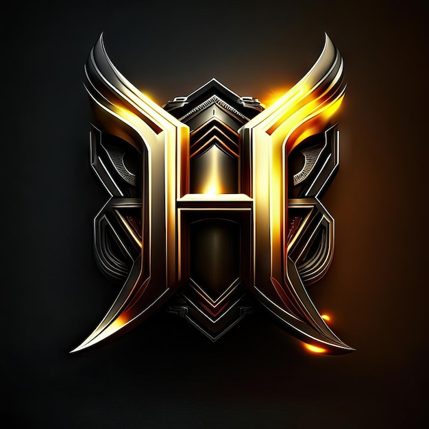 Photo luxury letter h logo