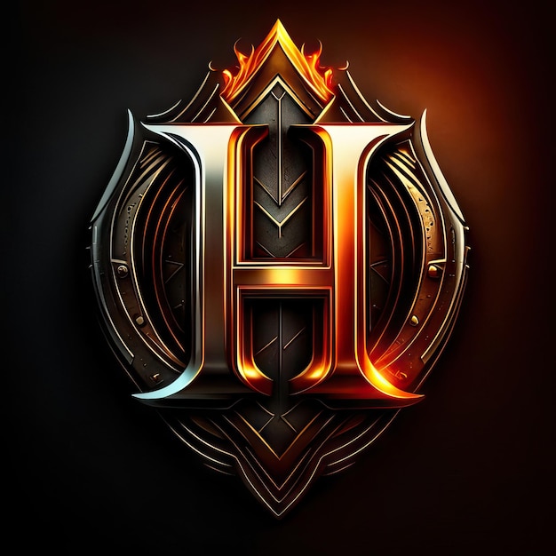 Luxury letter H logo