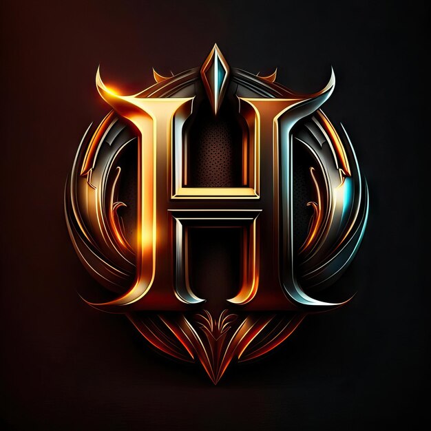 Photo luxury letter h logo