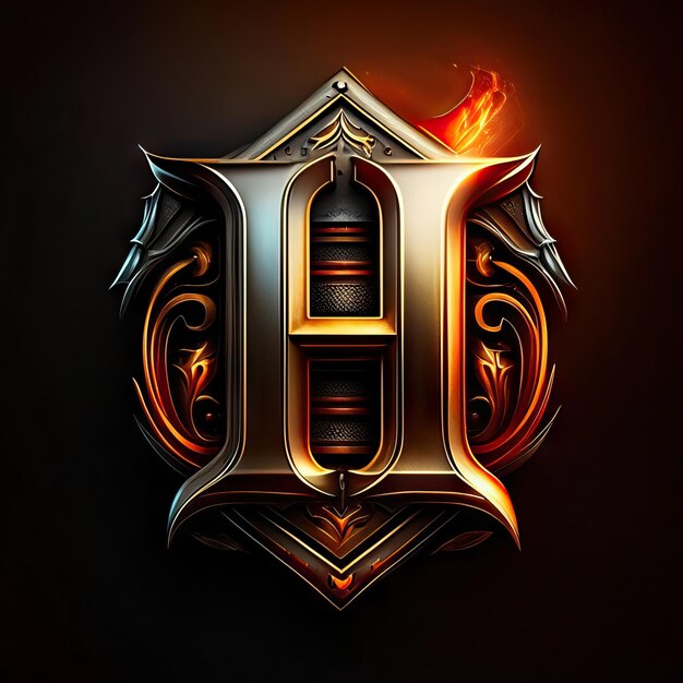 Luxury letter H logo