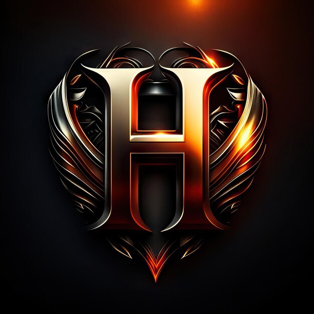 Photo luxury letter h logo