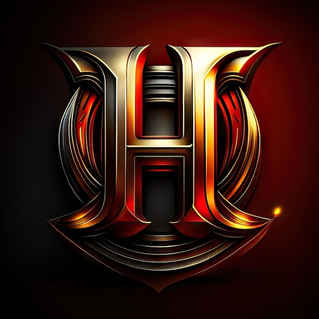 Photo luxury letter h logo