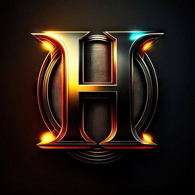 Photo luxury letter h logo