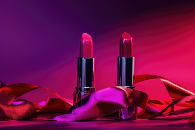 Luxury levitating lipsticks in Viva Magenta