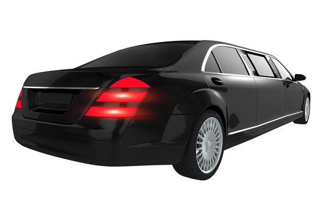 Photo luxury limousine isolated