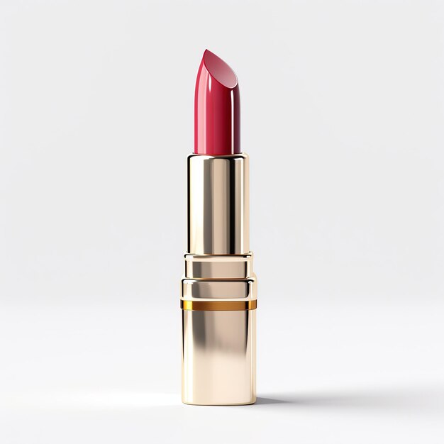 Photo luxury lipstick on white background