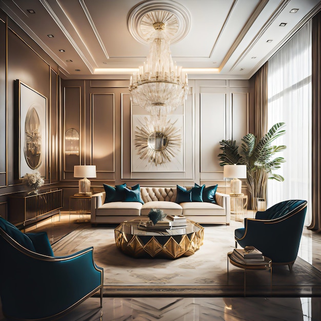 Premium AI Image | Luxury Living Room Ideas