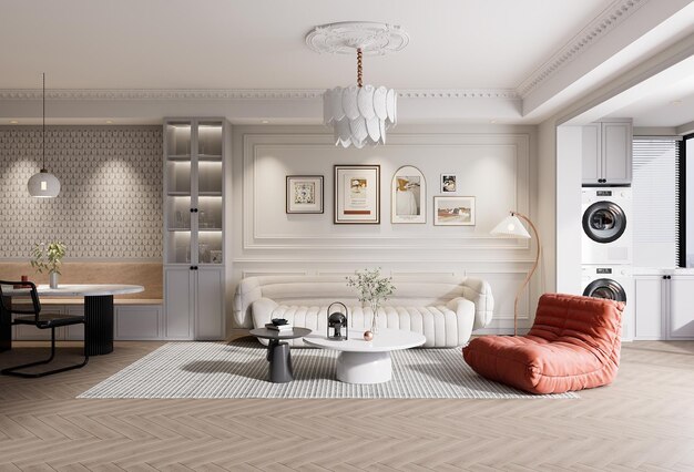 Luxury Living Room Render