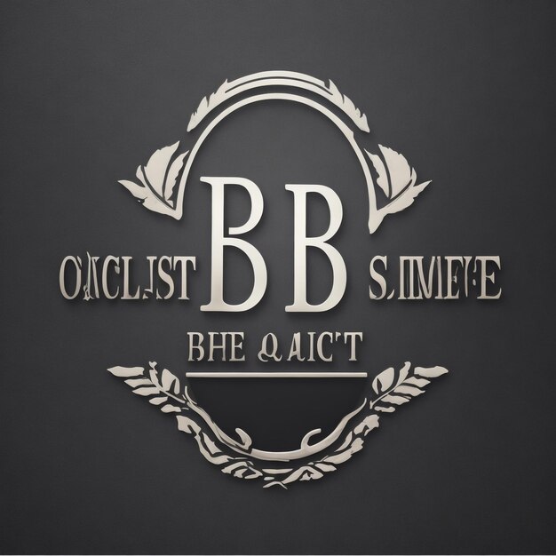 Foto logo luxury letter bbb logo elegante design concetto lettera bb su hexagono cornice geometrica con elemento floreale per boutique hotel moda e altri marchi