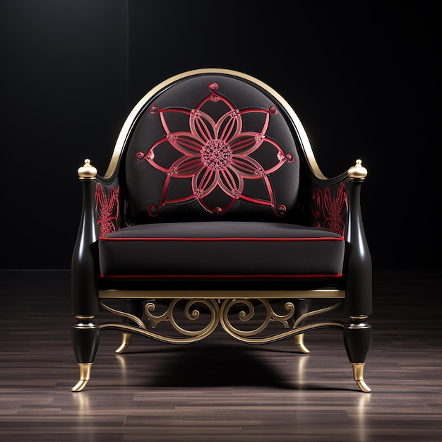 Photo luxury lounge chair modern arabesque style