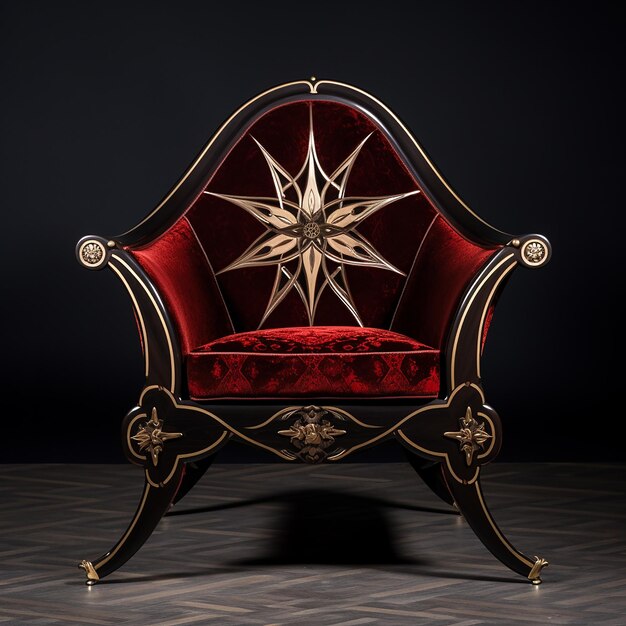Luxury lounge chair modern Arabesque style