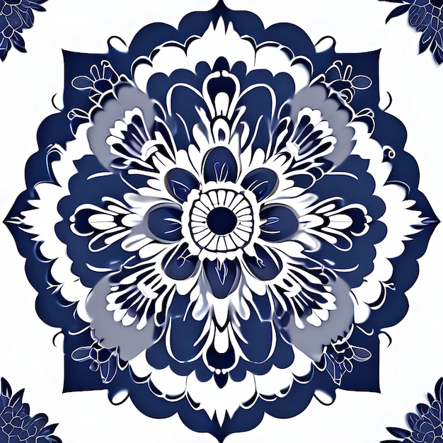 Luxury mandala background with arabesque colorful pattern generative ai