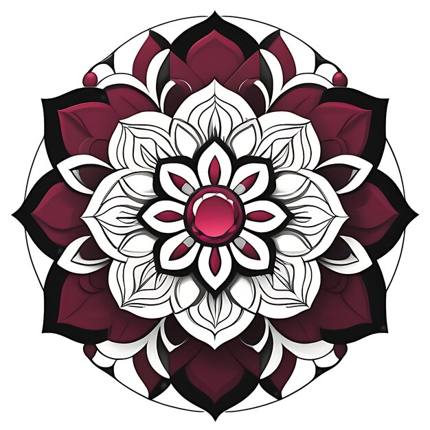 Luxury mandala background with white background arabesque colorful pattern generative ai