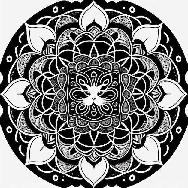 Luxury mandala with a colorful design