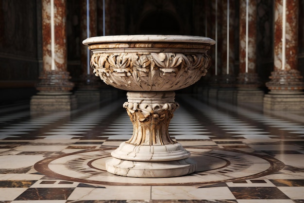 Photo luxury marble vase in the palace of versailles