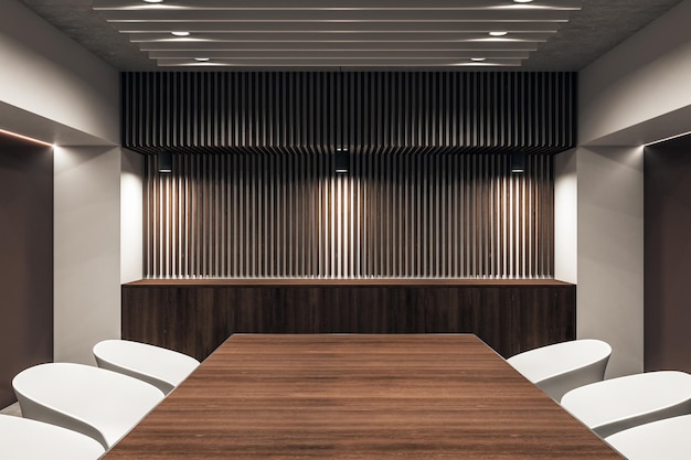 Luxury meeting room interior