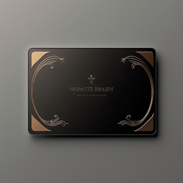 Photo luxury and minimalist business card mockup