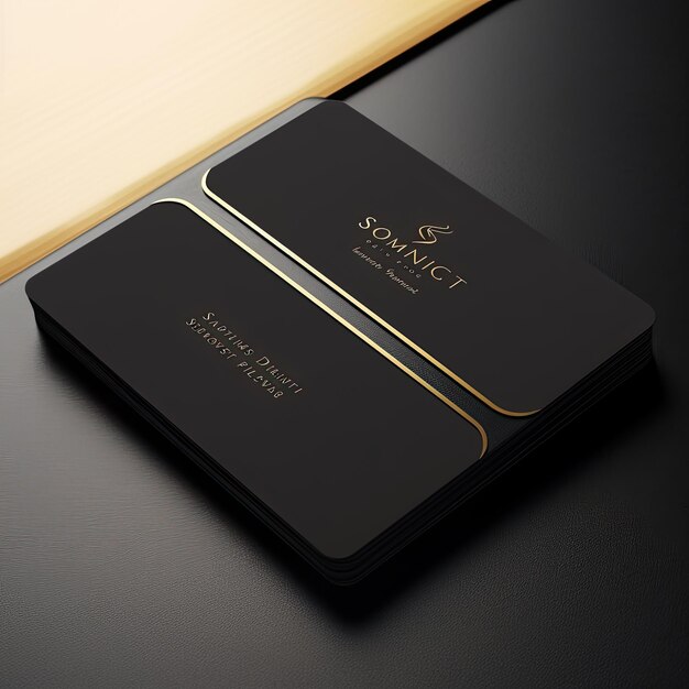 Photo luxury and minimalist business card mockup