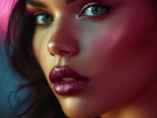 luxury model of womens lipstick in cosmetics