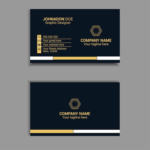 Photo luxury modern creative business card design