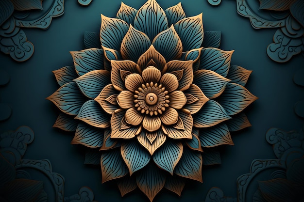 Luxury ornamental mandala design background