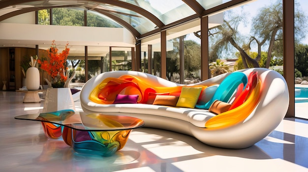 Luxury Outdoor Lounge Chair by the Pool Tropical Setting and Vacation Relaxation