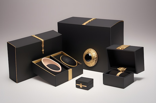 Luxury Packaging Scenes Blending Glamour
