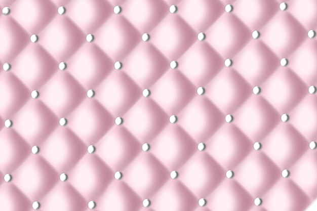 Luxury pink background with beads. Vector illustration.