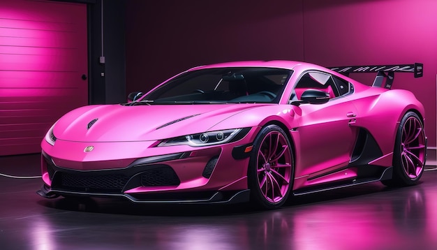 Luxury pink sports car wallpaper hd