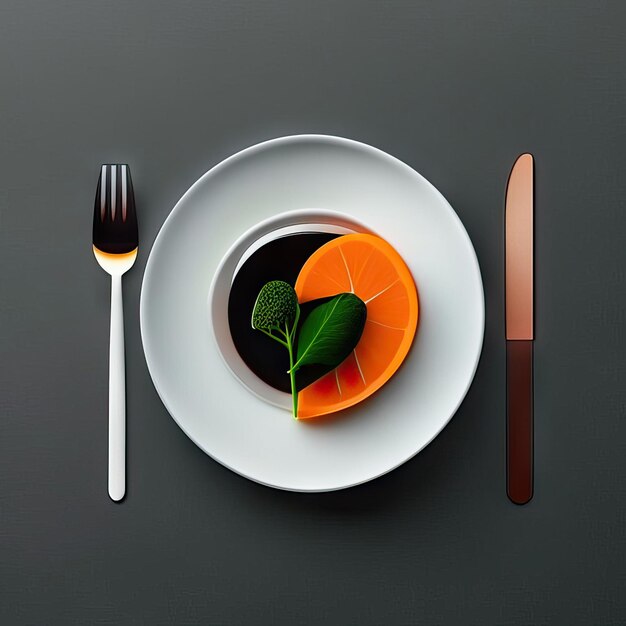 사진 채식주의 음식의 럭셔리 접시