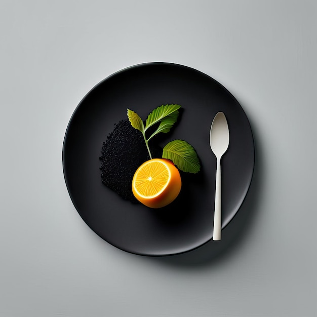Luxury plate of vegan food
