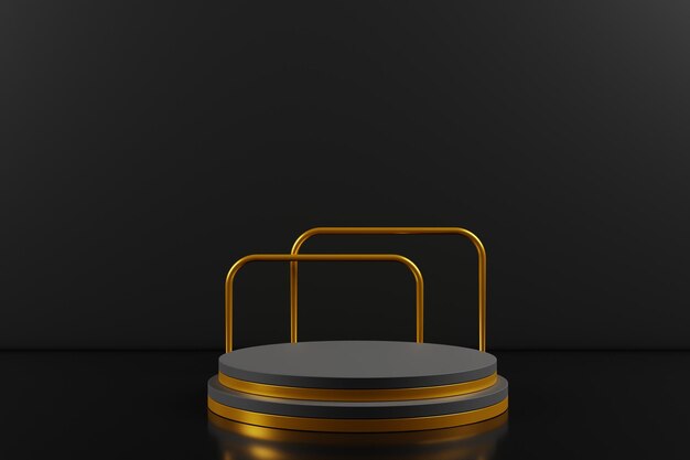 Luxury podium scene on 3d rendering for product display