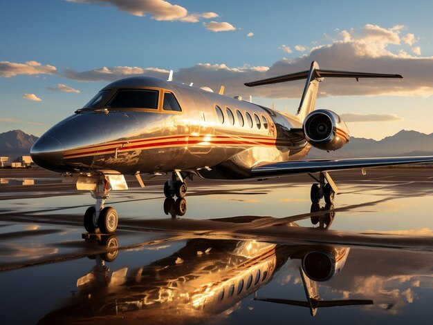 Photo luxury private jet real estate photography