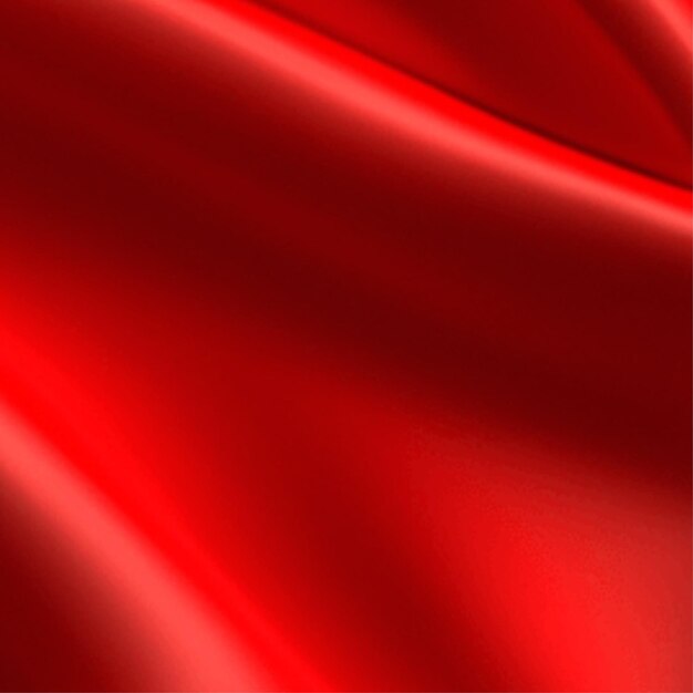 Luxury red satin background fabrics elements for ceremony or product exhibition in 3d illustration