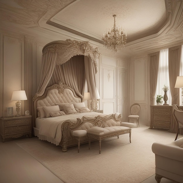 Luxury room Ai generative HD 8K wallpaper Stock Photographic Image