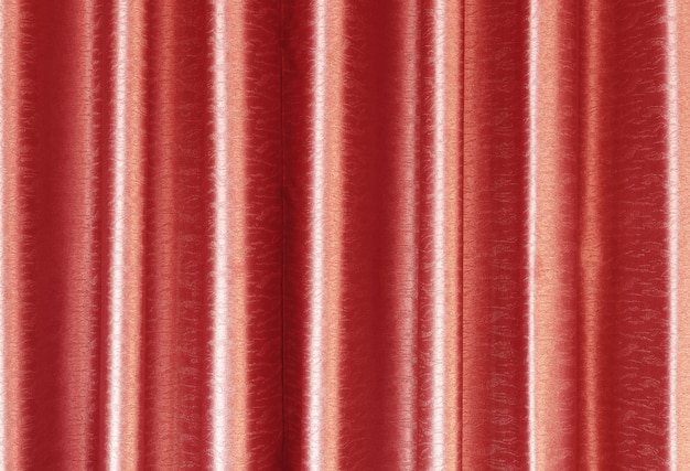 背景とデザインアート作品の高級ローズゴールドシルクカーテンの質感。