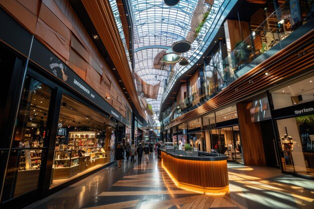 Photo luxury shopping center in melbourne australia