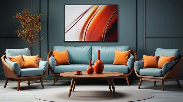 luxury sofa HD 8K wallpaper Stock Photographic Image