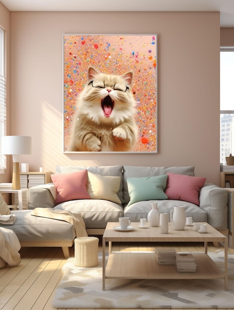 luxury sofa HD Wallpaper Stock Image