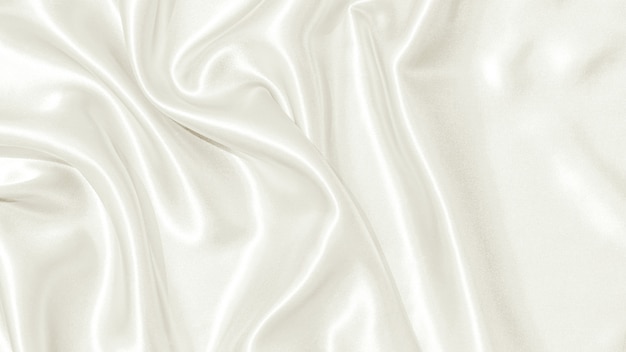 豪華で柔らかい白い布のテクスチャ - 背景