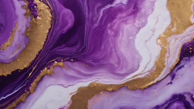 Luxury sparkling abstract background liquid art violet lilac contrast paint mix alcohol ink blots ma