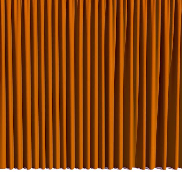 Photo luxury stage or windows curtains realistic 3d illustration