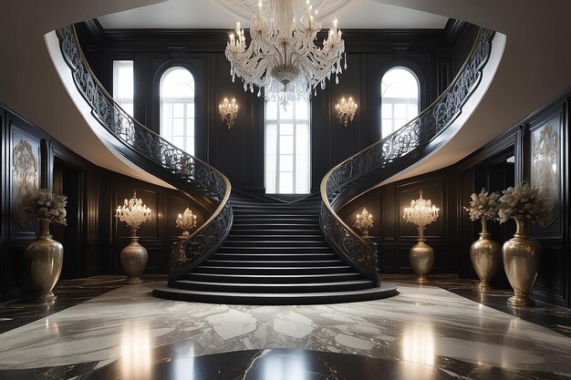 Luxury staircase hal