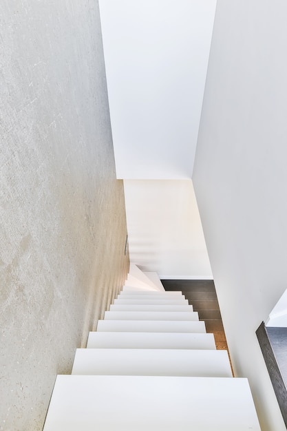 Luxury staircase hall of special design in an elegant house