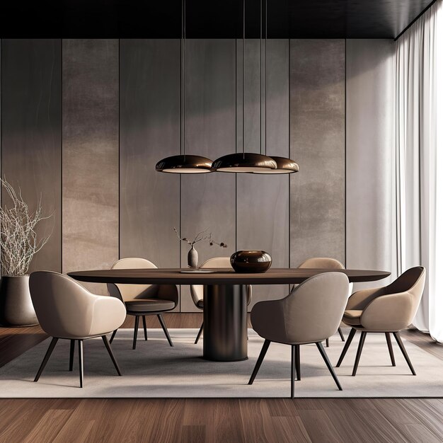 Photo luxury style dining table